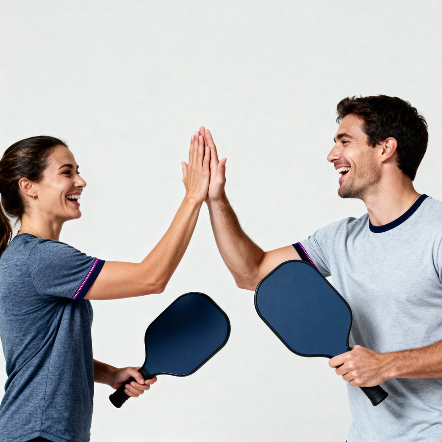 Partie de pickleball intérieure